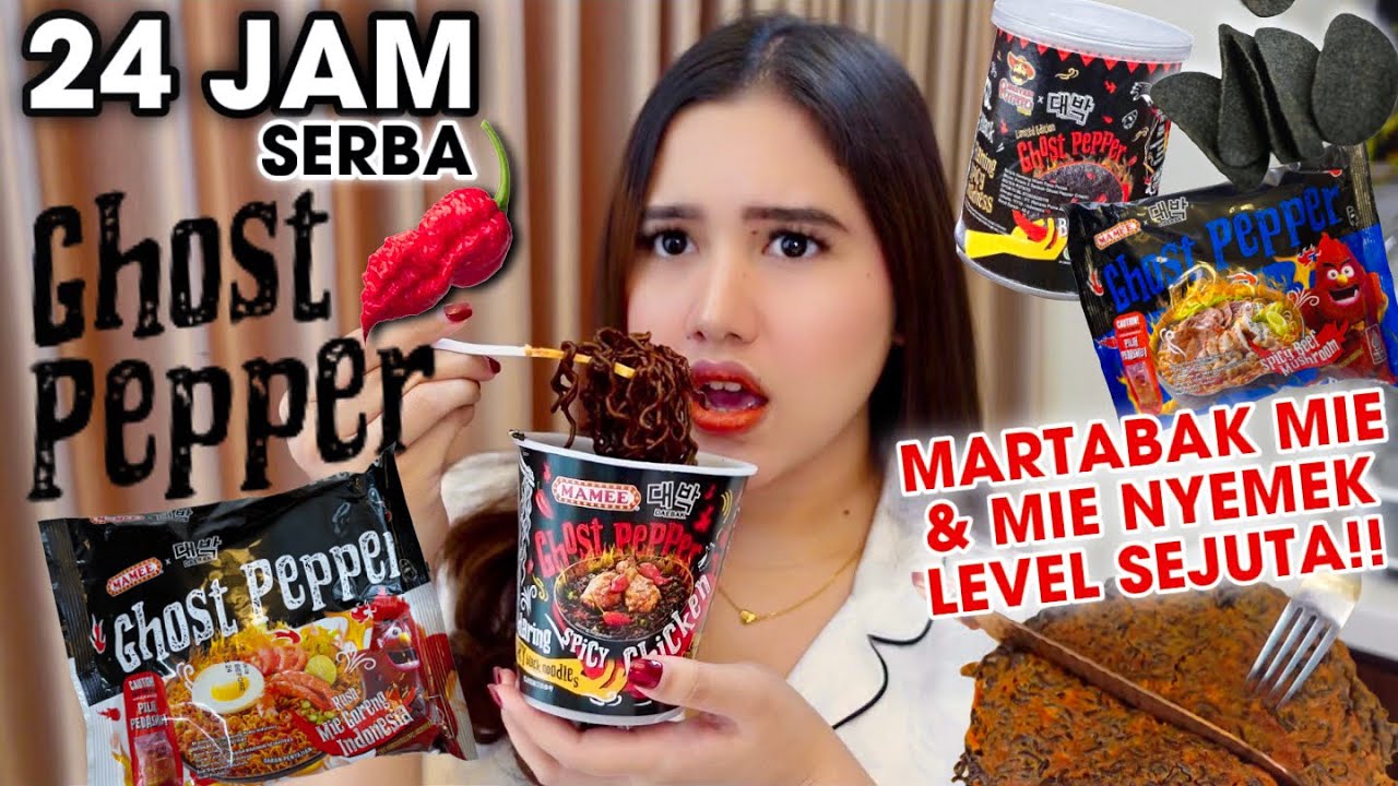 24 JAM CUMA MAKAN GHOST PEPPER LEVEL 1JUTA!!