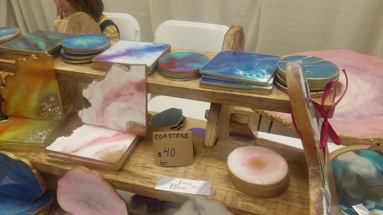 Holiday craft market Resin display