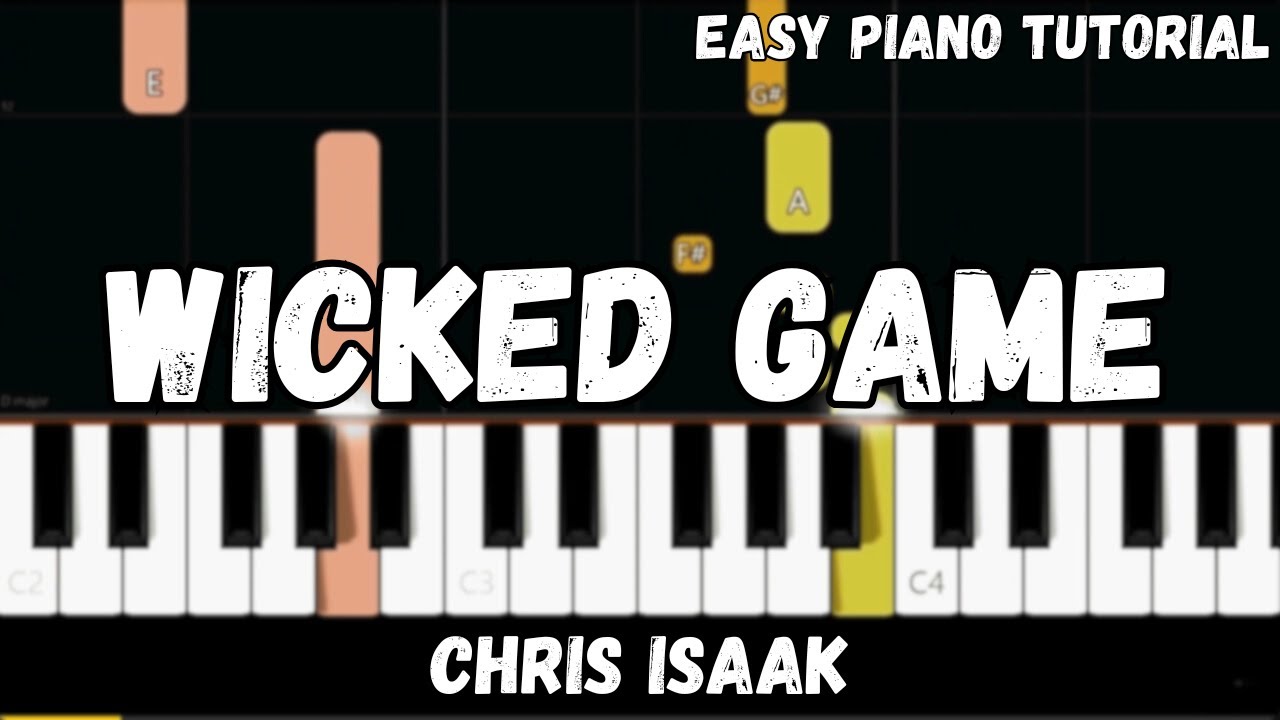 Chris Isaak - Wicked Game (Easy Piano Tutorial)