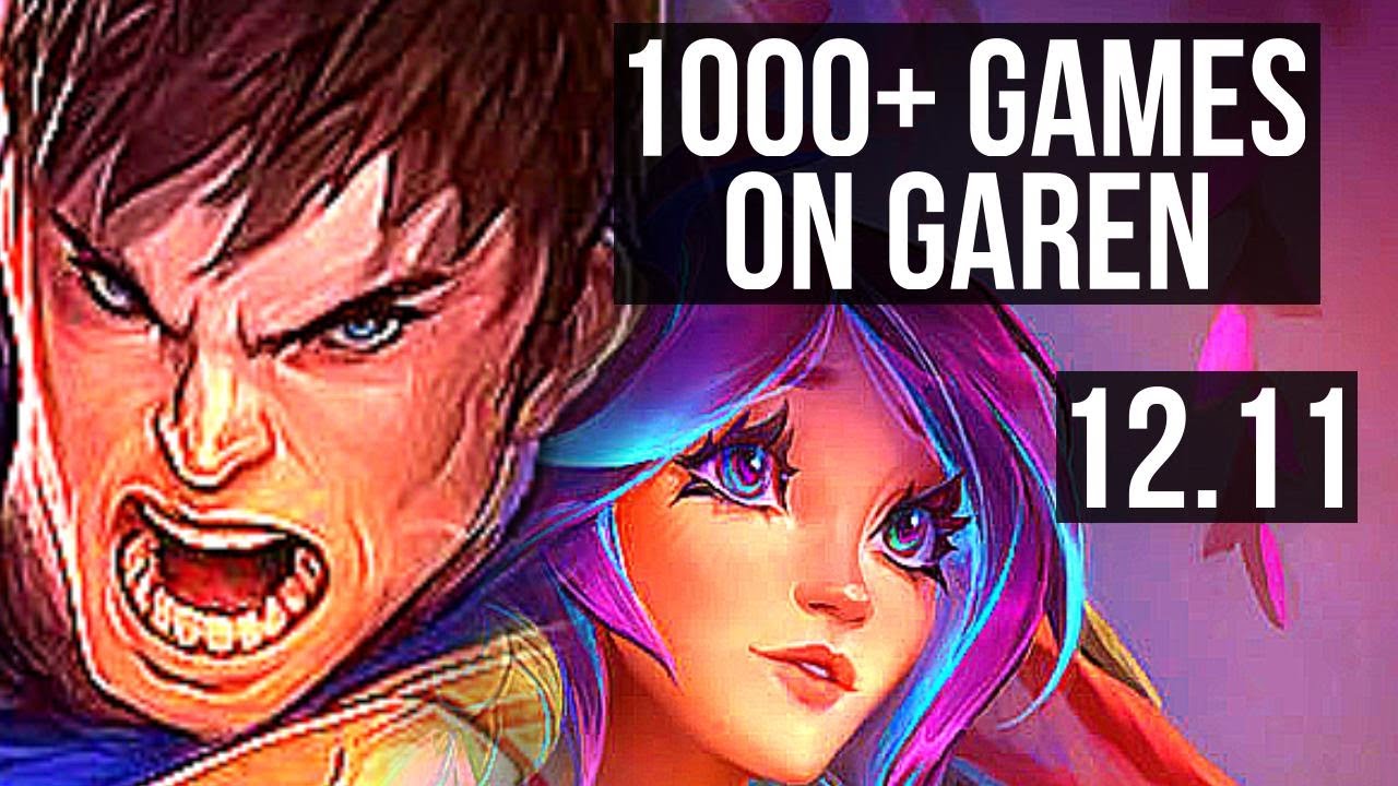 GAREN vs LILLIA (MID) | 1.6M mastery, 1000+ games, 10/3/6, Rank 11 Garen | EUW Grandmaster | 12.11