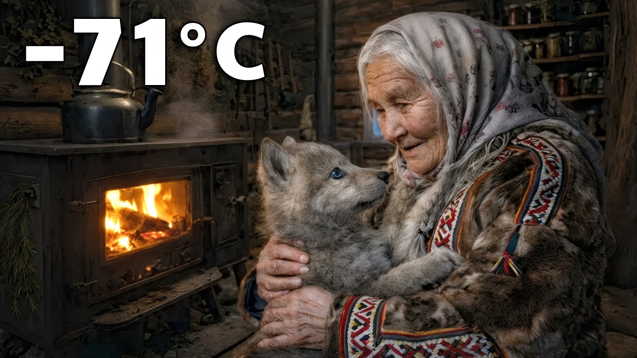 An Elderly Woman Rescued a Freezing Wolf Cub in Siberia ❄️🐺