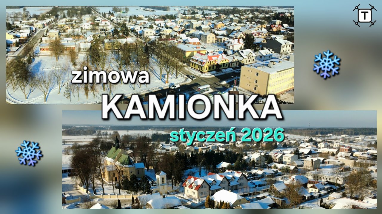 Zima w Kamionce z lotu ptaka | Mroźny styczeń 2026 | (cz. 2)