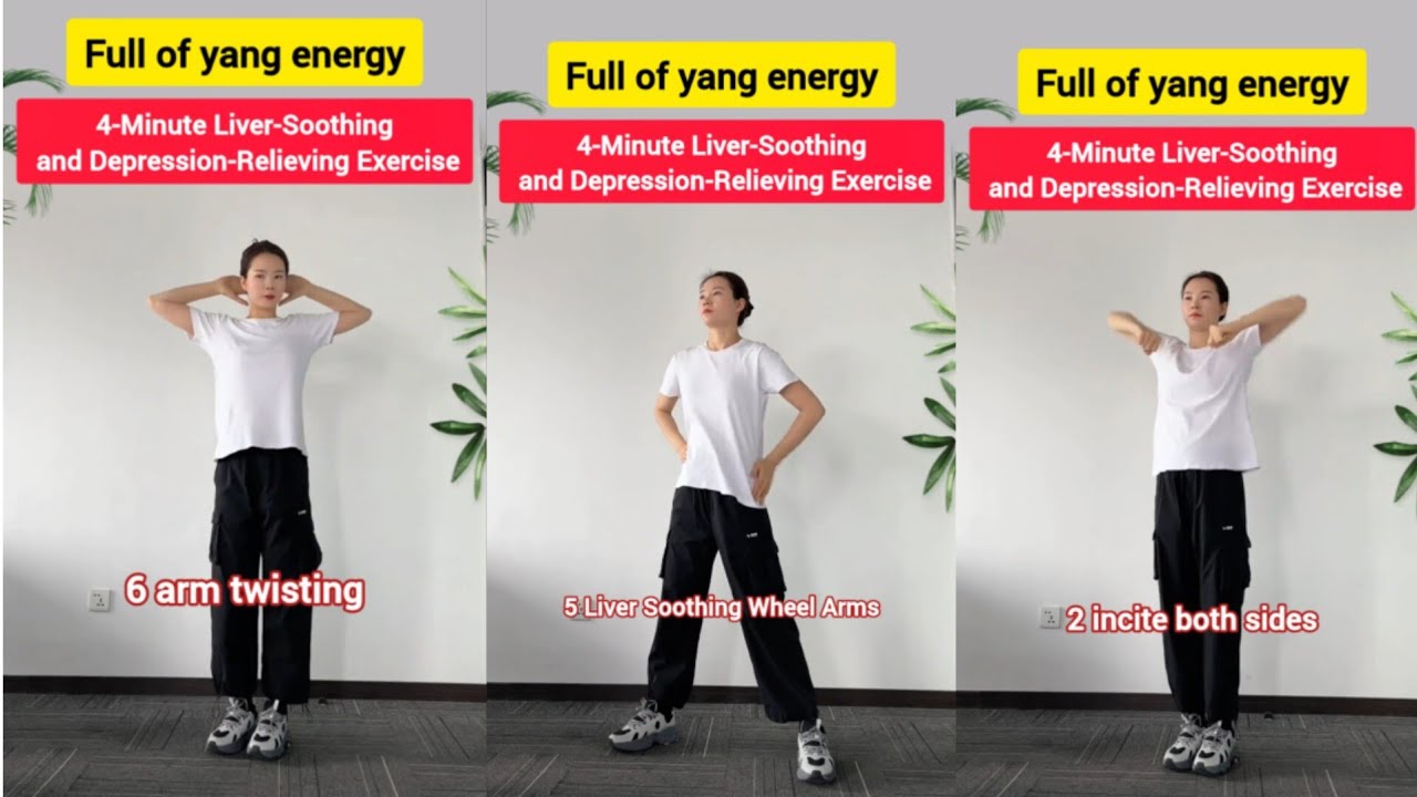 12-Minute Liver-Soothing and Depression-Relieving Exercise | Slim Arms/Slim Belly/Slim Waist 