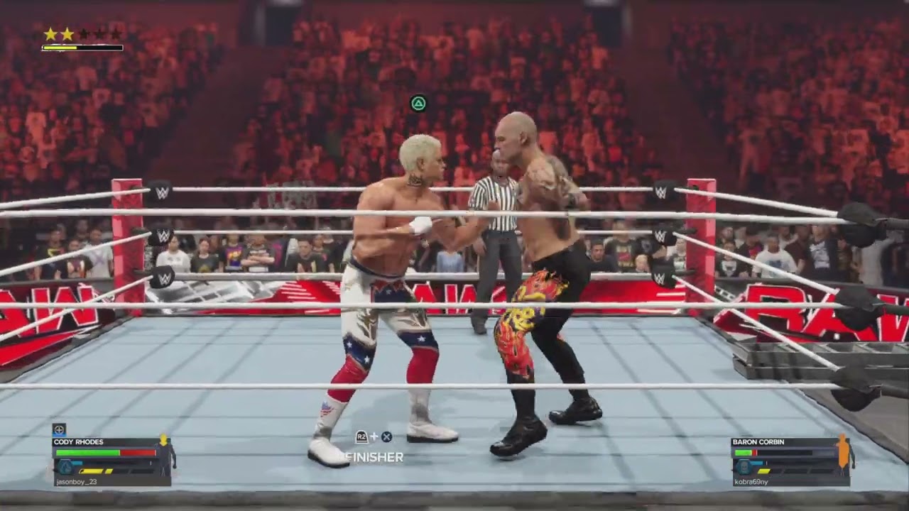 Wwe2k24 one on one extremerules match