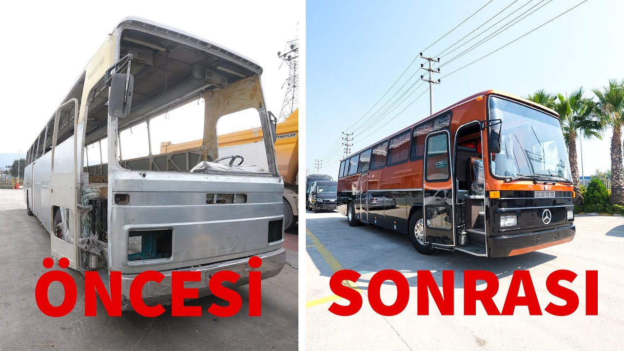 MERCEDES O303 V8 NASIL BOYANDI                 #mercedes #mercedesO303 #mapar