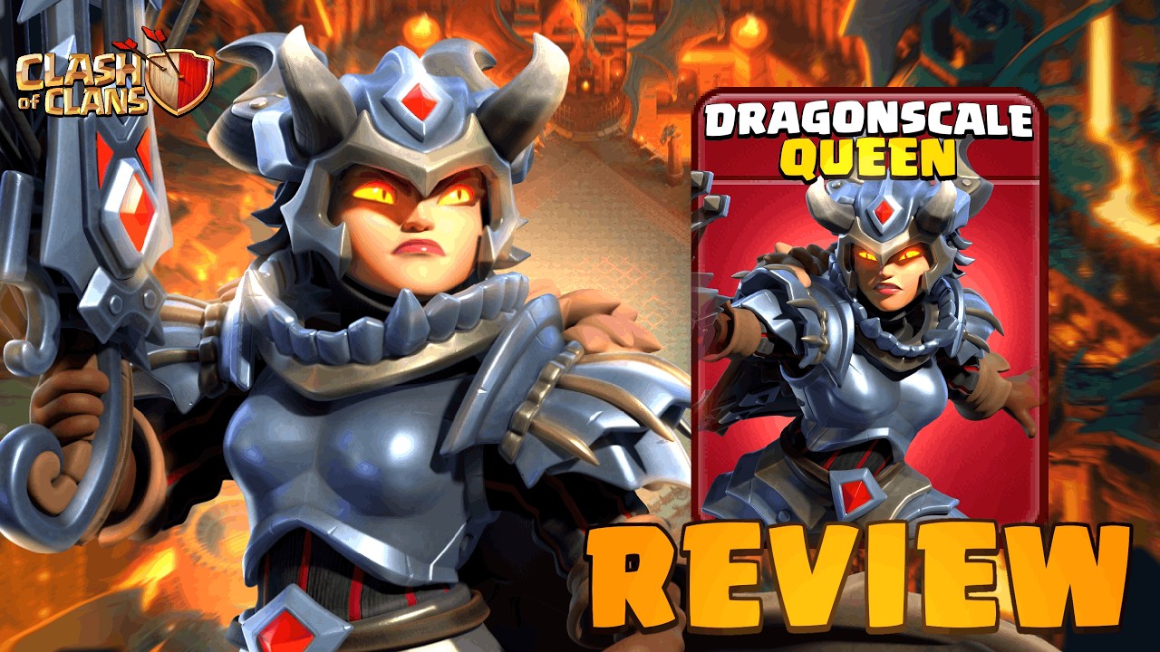NEW Dragonscale Queen Skin Review! (Clash Of Clans)