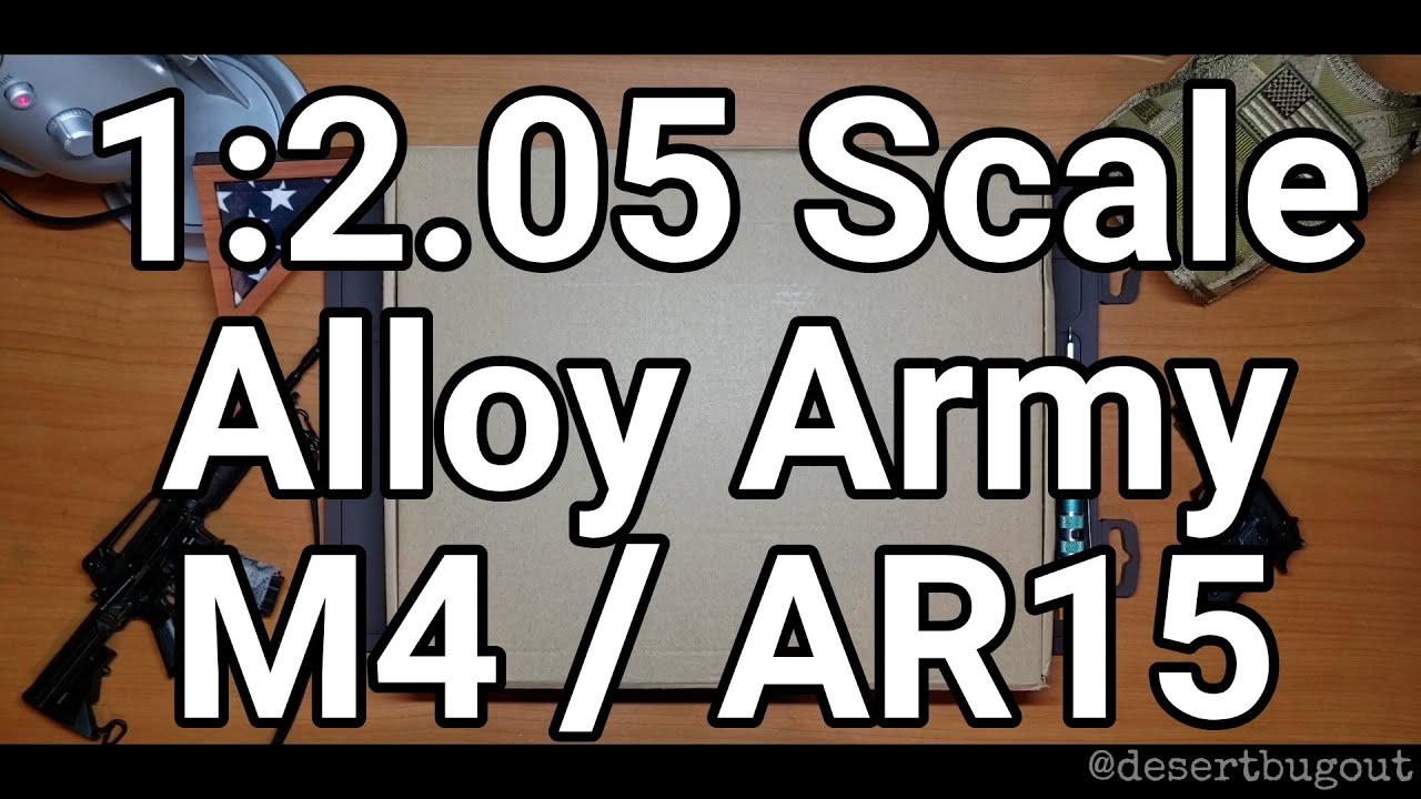 Miniature Guns: Alloy Army 1:2.05 Scale M4 AR15