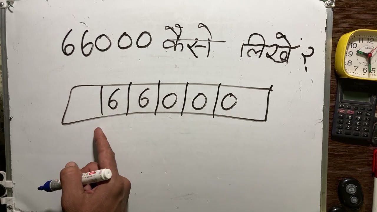 66000 kaise likhate hain | Sixty six thousand only | 66,000 Spelling hindi english | Hindi