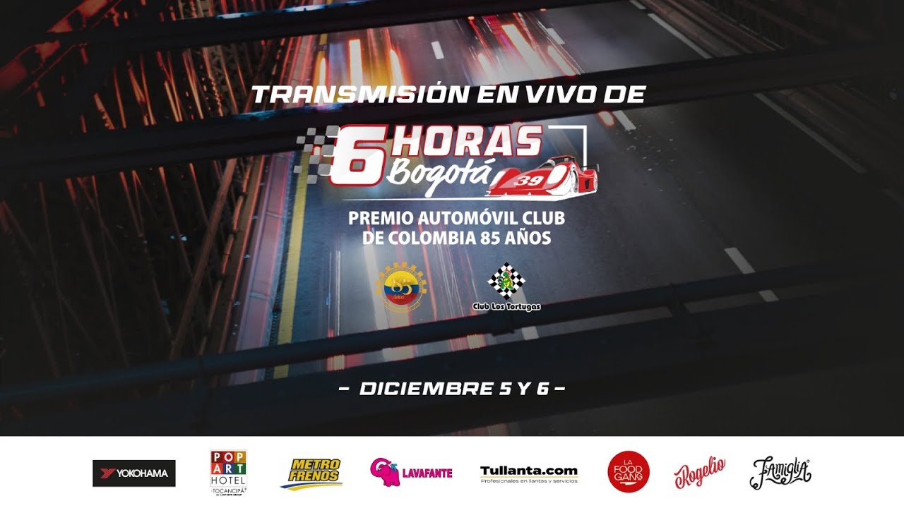 6 HORAS DE BOGOTÁ, PREMIO AUTOMOVIL CLUB DE COLOMBIA 85 AÑOS