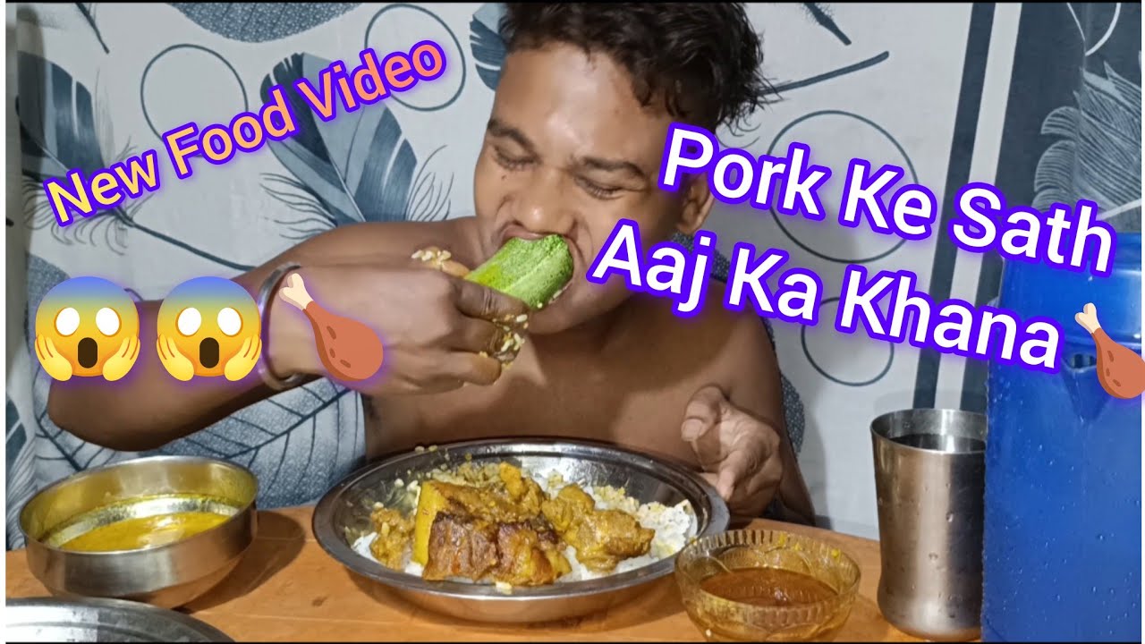Raat Ka Khana Pork Ke Sath/ Pork Meat/Pork Lovers/Food Video/Tribe boys/✅