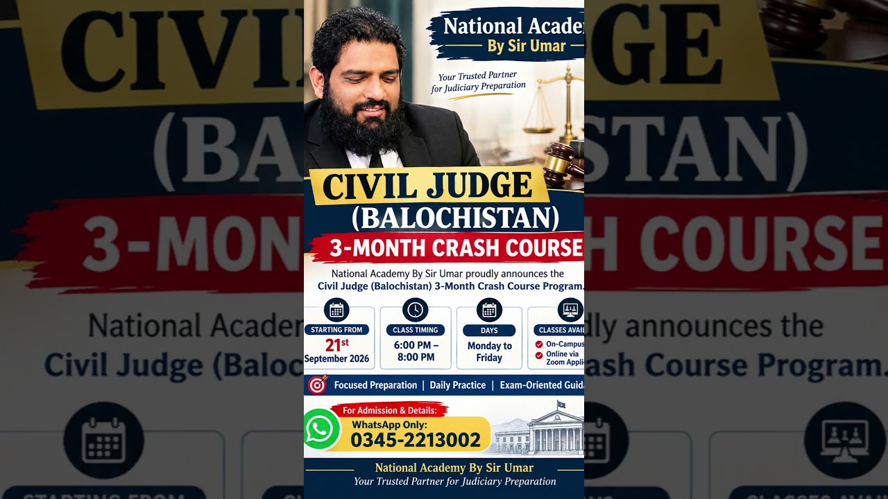 CJ BALOCHISTAN 3 MONTHS CRASH PROGRAM FOR DETAILS CONTACT ON WHATSAPP 0345-2213002