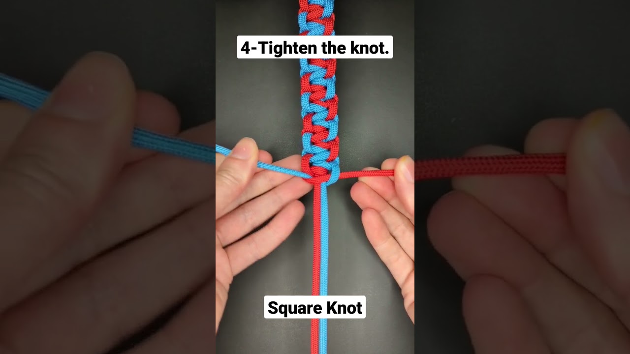 How to Make a Paracord Lightning Bolt Pattern #shorts