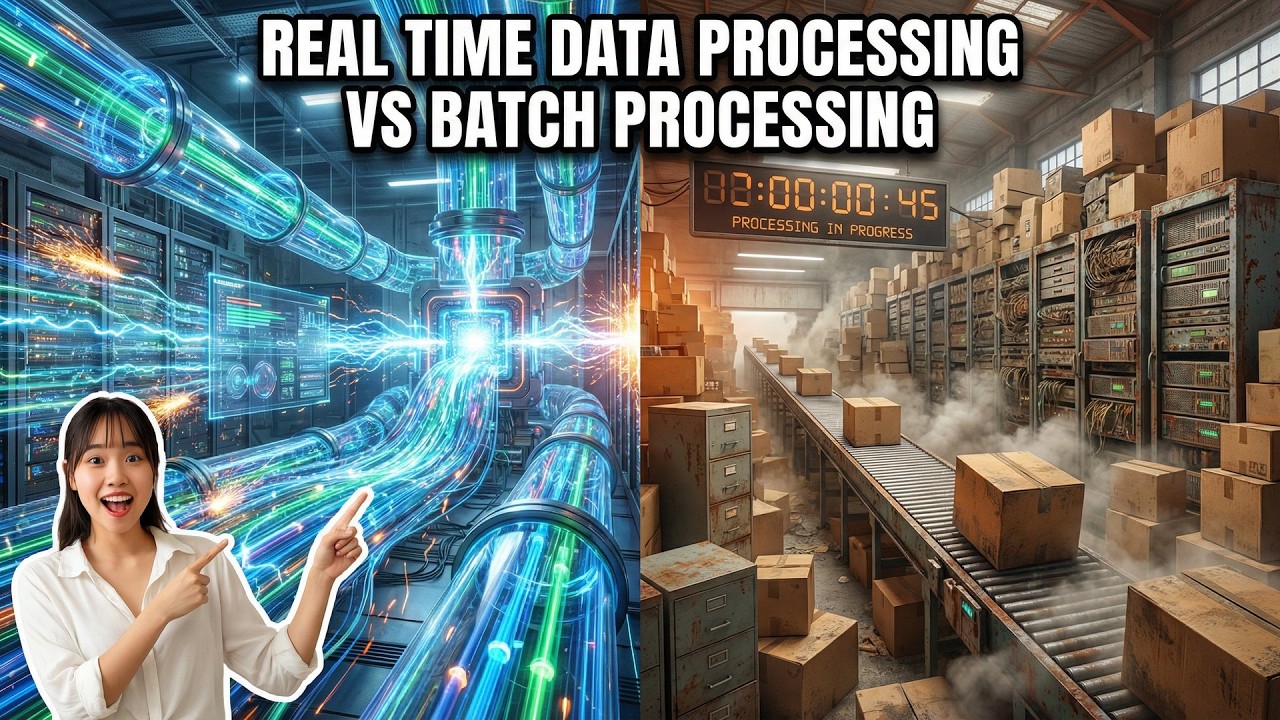Real Time Data Processing vs Batch Processing (15 Minutes)