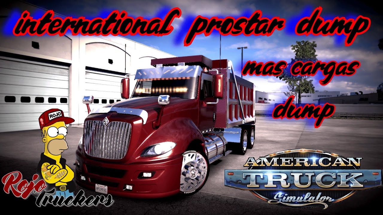 INTERNATIONAL PROSTAR  DUMP  MOD ATS  EL ROJO TRUCKERS MEXICO