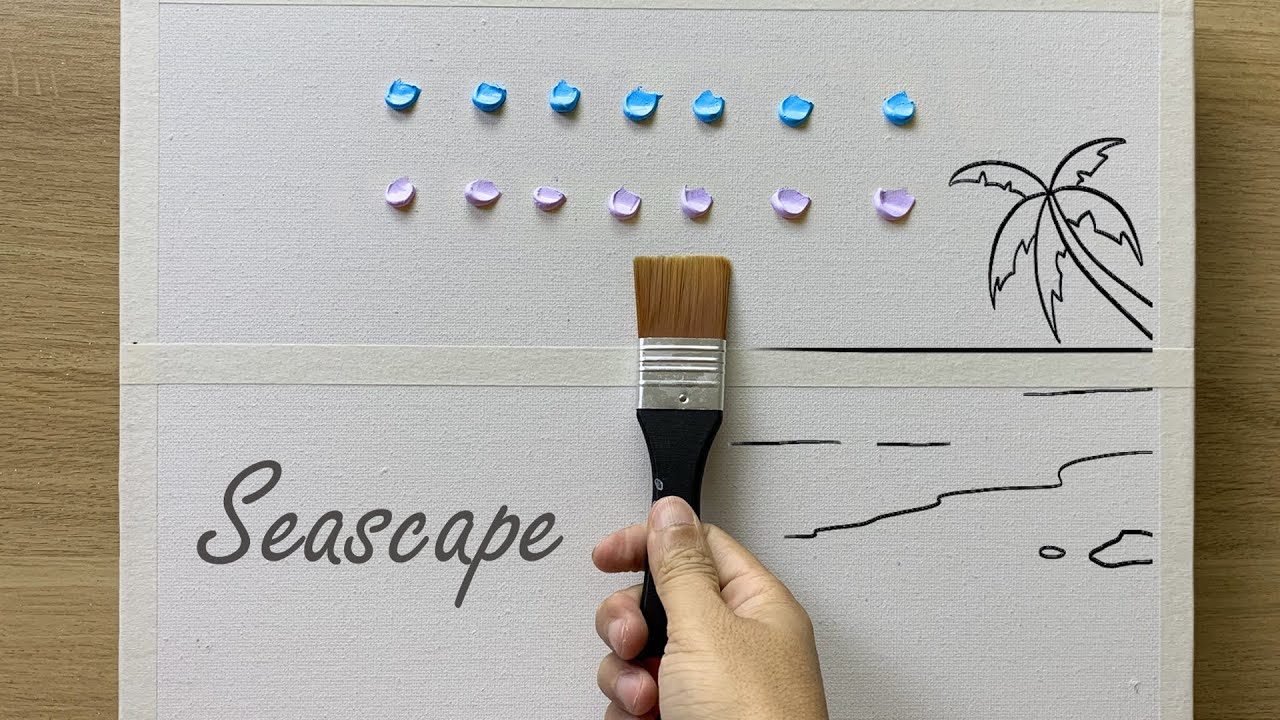 Daily challenge #170 / Acrylic / Seascape Painting