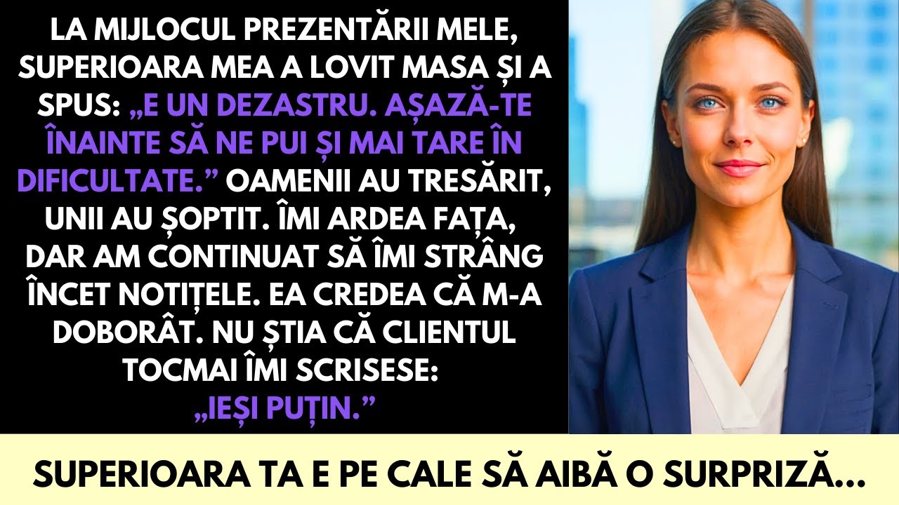 Umilită La O Prezentare De Un Milion—Până Când Un Client De Elită A Dezvăluit Adevărul
