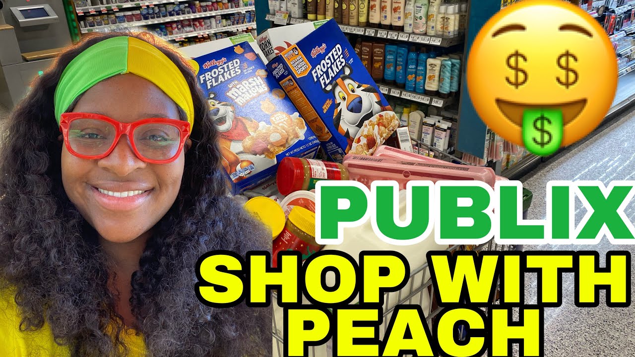 SHOP WITH PEACH 🍑 AT PUBLIX MASSIVE WIC SHOPPING TRIP 🛒 🛍 🛒