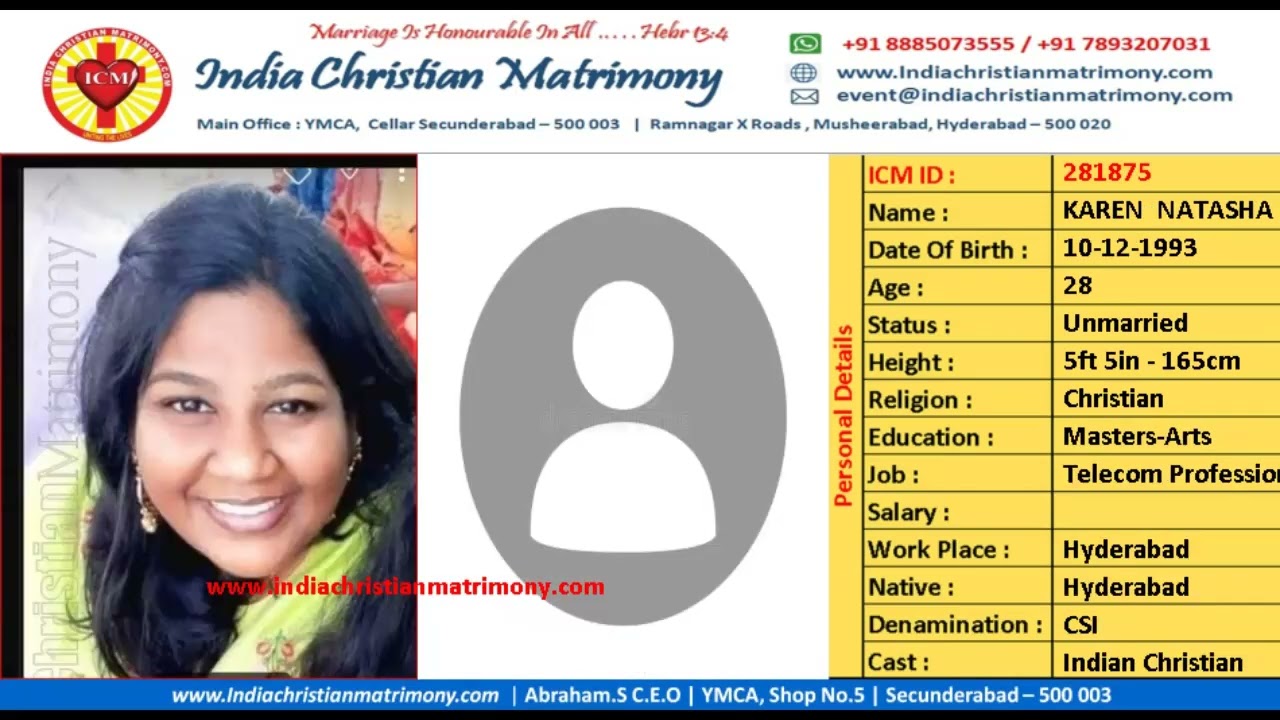 ICM BRIDES 25 30 Age Groups ‐ indiachristianmatrimony.com
