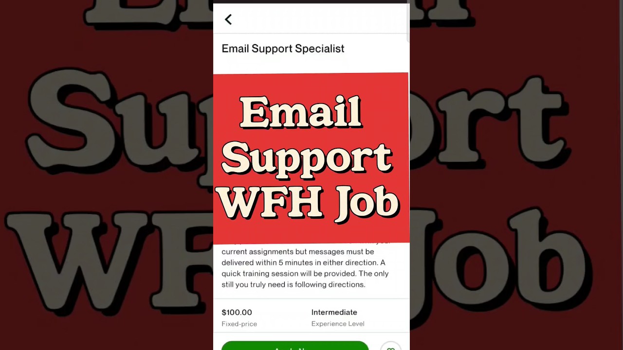 Email Support Job Work From Home 
