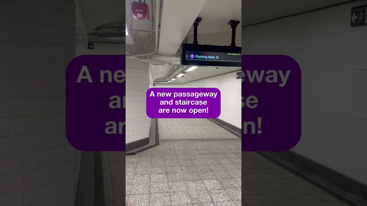 The new 7 line transfer at Grand Central Terminal