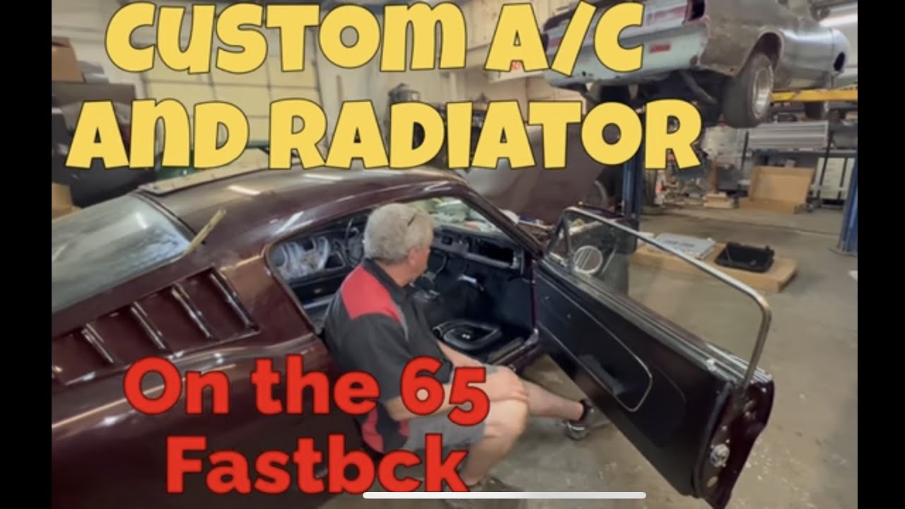 Custom A/C and Radiator on the 65 Fastback