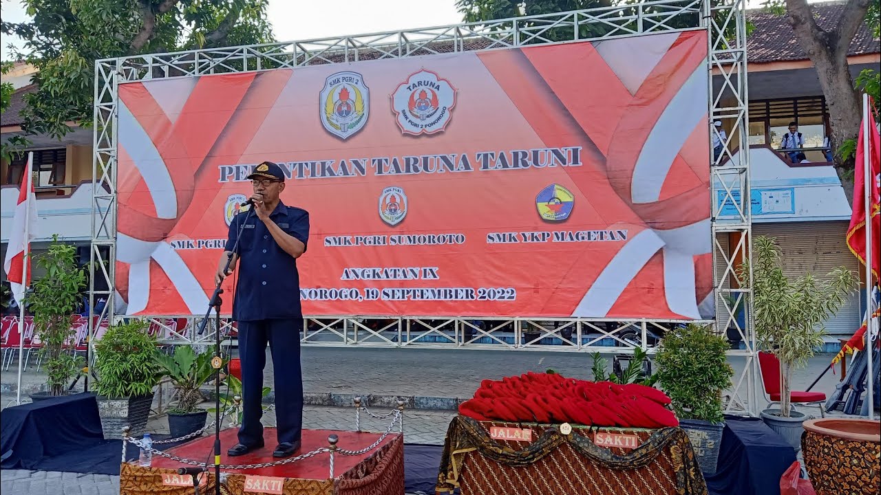 PELANTIKAN TARUNA TARUNI ANGKATAN KE IX SMK PGRI 2 PONOROGO 2022