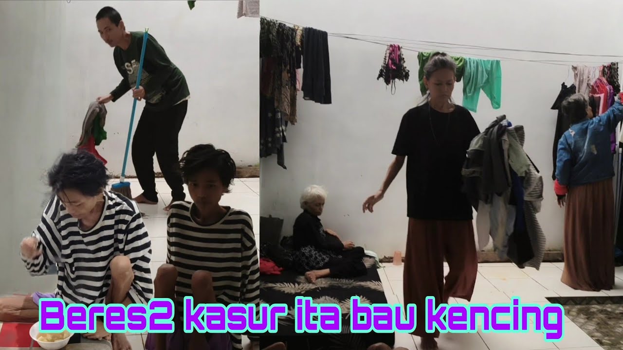 Kasur Ita bau kencing semua gotong royong #egoadriano #petualanganalamdesaku #pedulikemanusiaan 