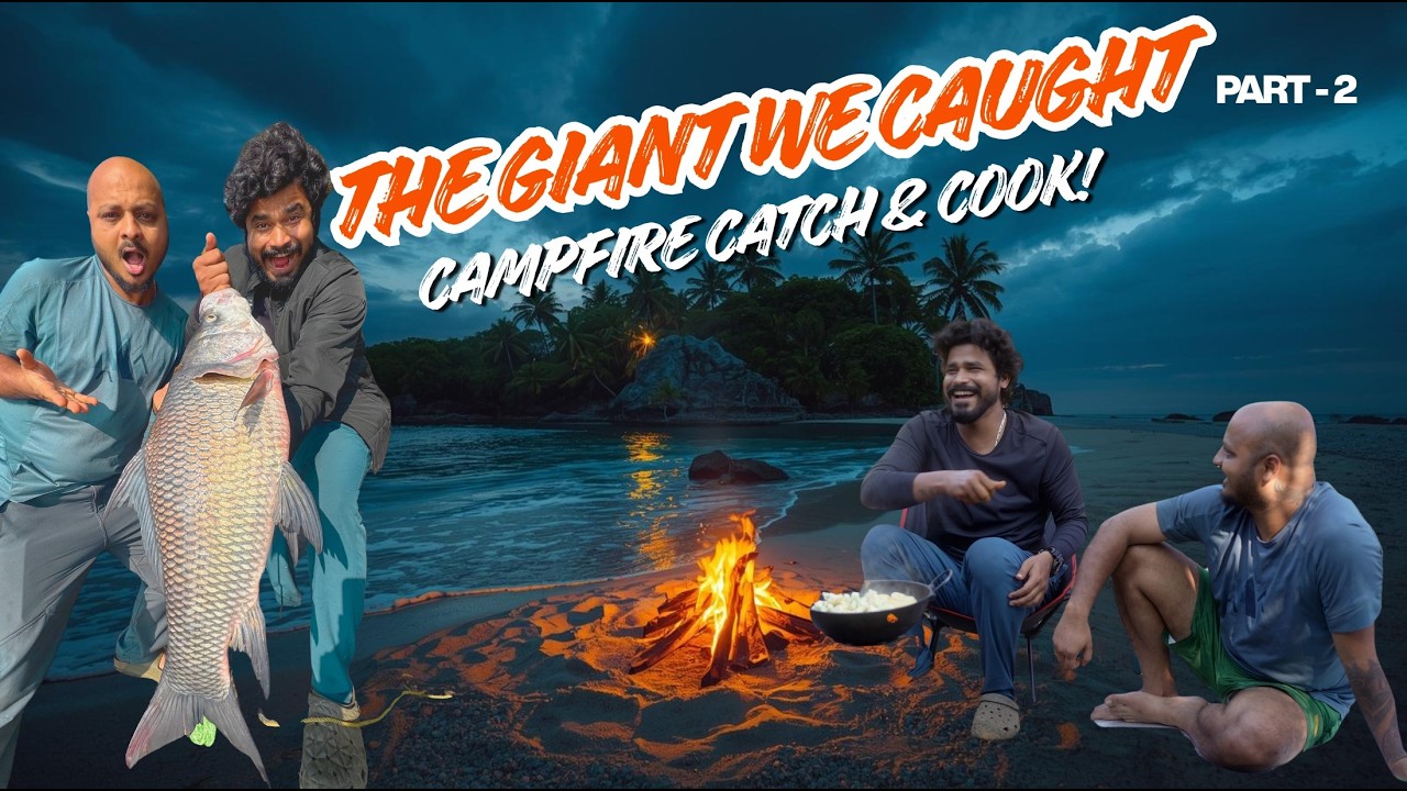 ISLAND CAMPING: This 6KG FISH FED US ALL! (Unbelievable Catch & Cook) 🎣 Part 2 ⁨@TRIPTHEWILD⁩