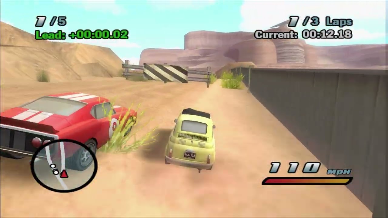 Cars PS2 - Luigi Gameplay (PCSX2)