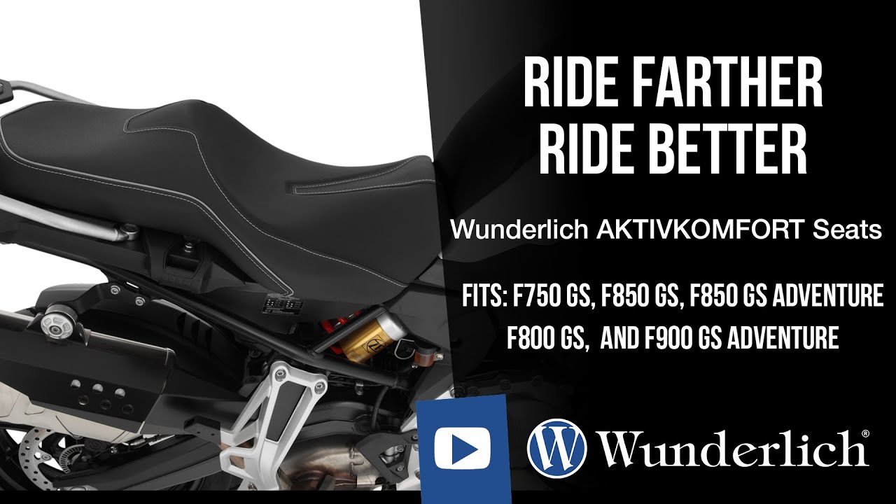 Wunderlich AKTIVKOMFORT Seat – Ergonomic Comfort for BMW F-Series Adventure Riders