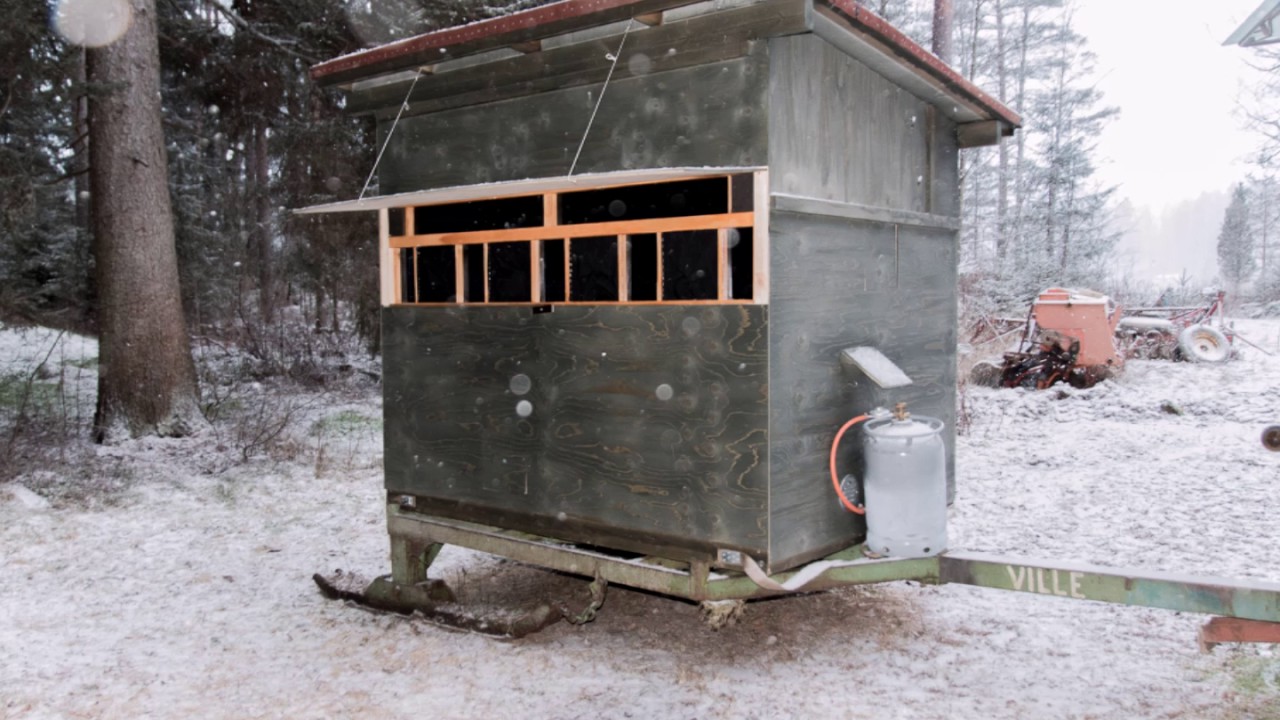 How to build a wildlife photography cabin hide - Kuinka tehd&auml; kuvauskoju