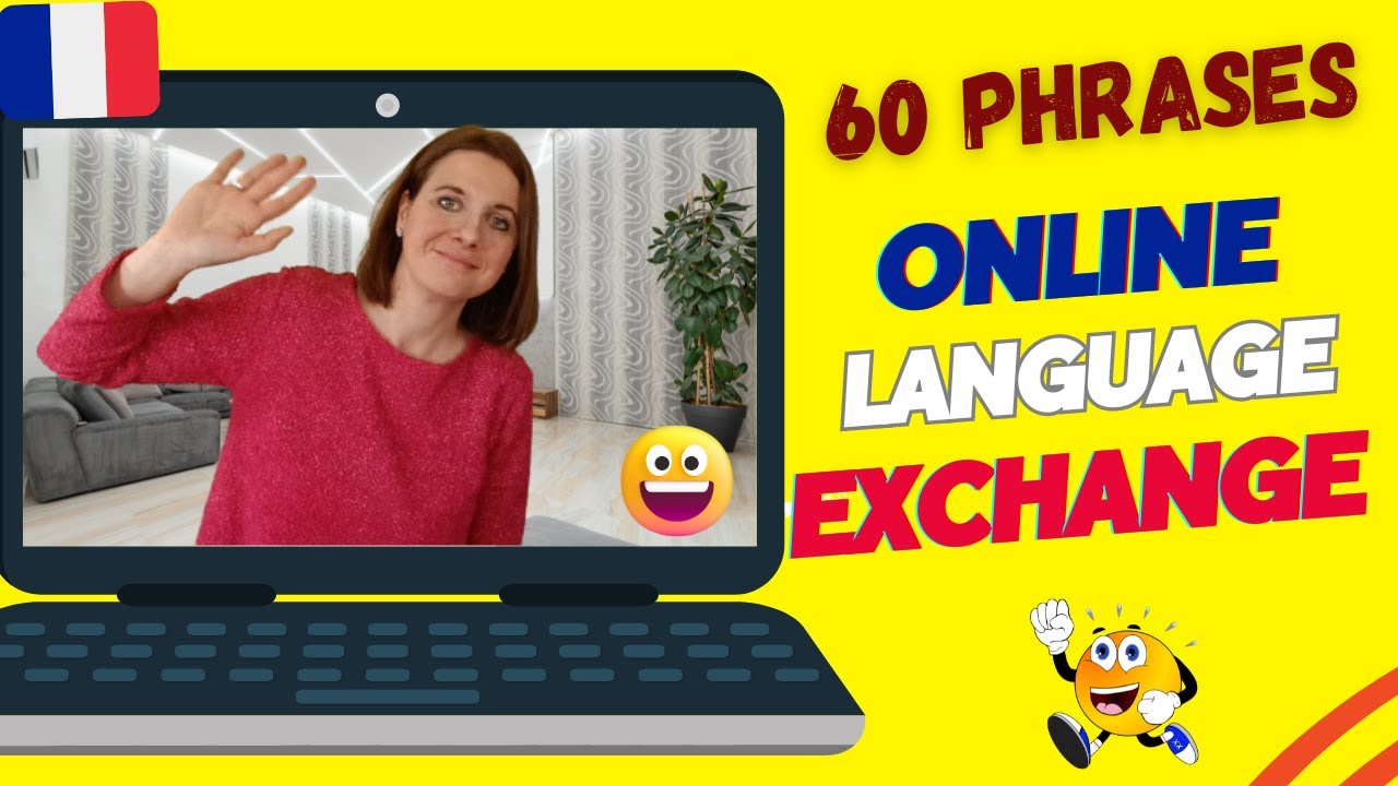 Language EXCHANGE ONLINE French PHRASES  😊💪🎉  What do you say during your French language exchange?