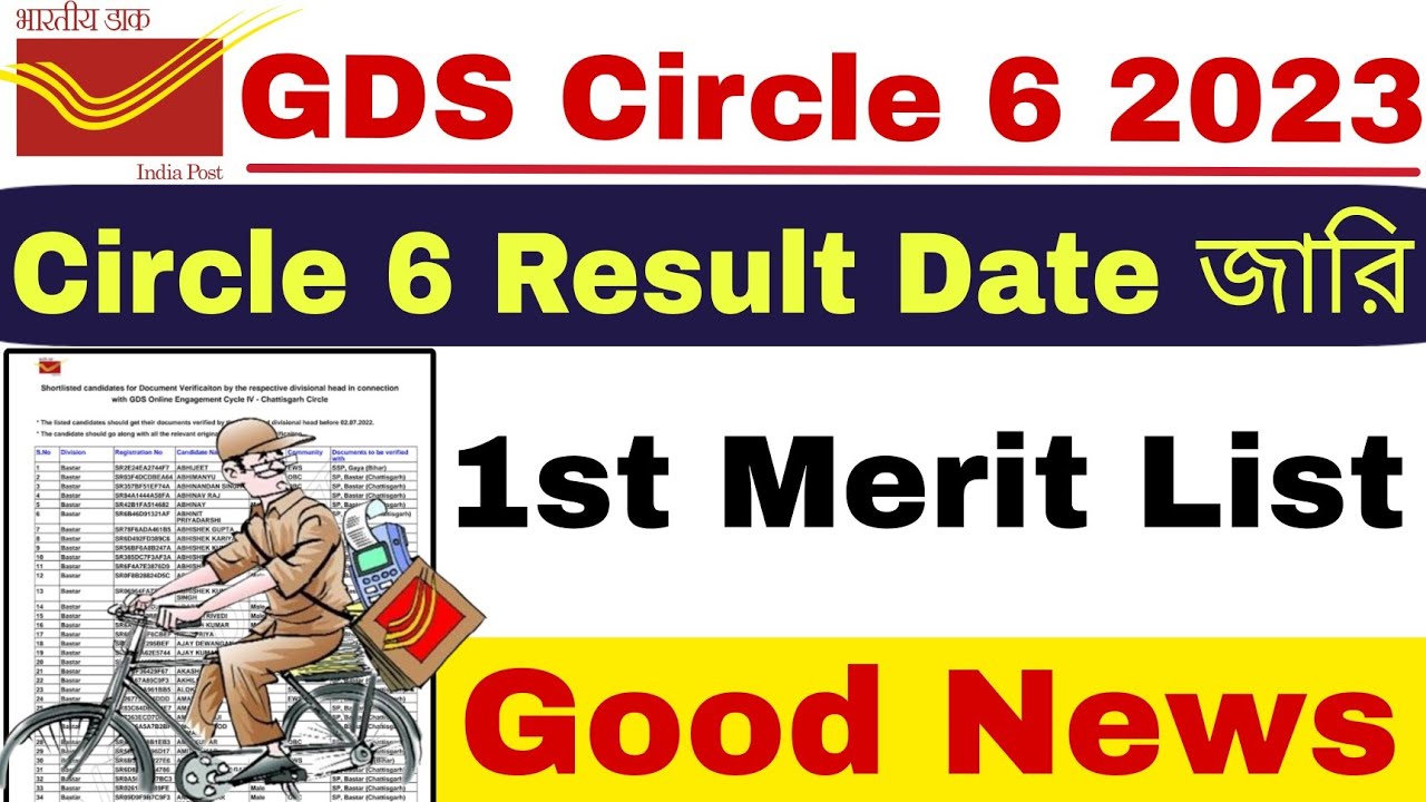 GDS Circle 6 Result 2023 | GDS New Update Today | GDS Result 2023 |
