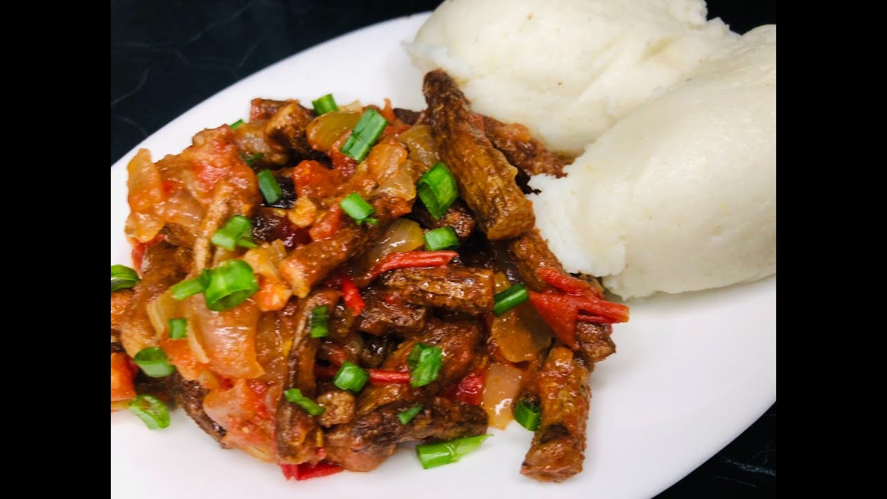 Nshima with Busala/Lusala!
