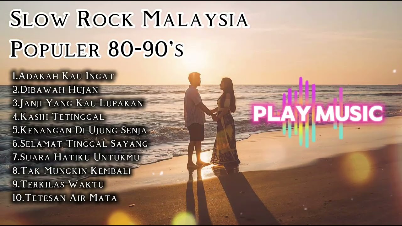 LAGU SLOW ROCK MELAYU MALAYSIA 😭 MEROBEK HATI 😭 HITS 90 BALAD SLOW ROCK