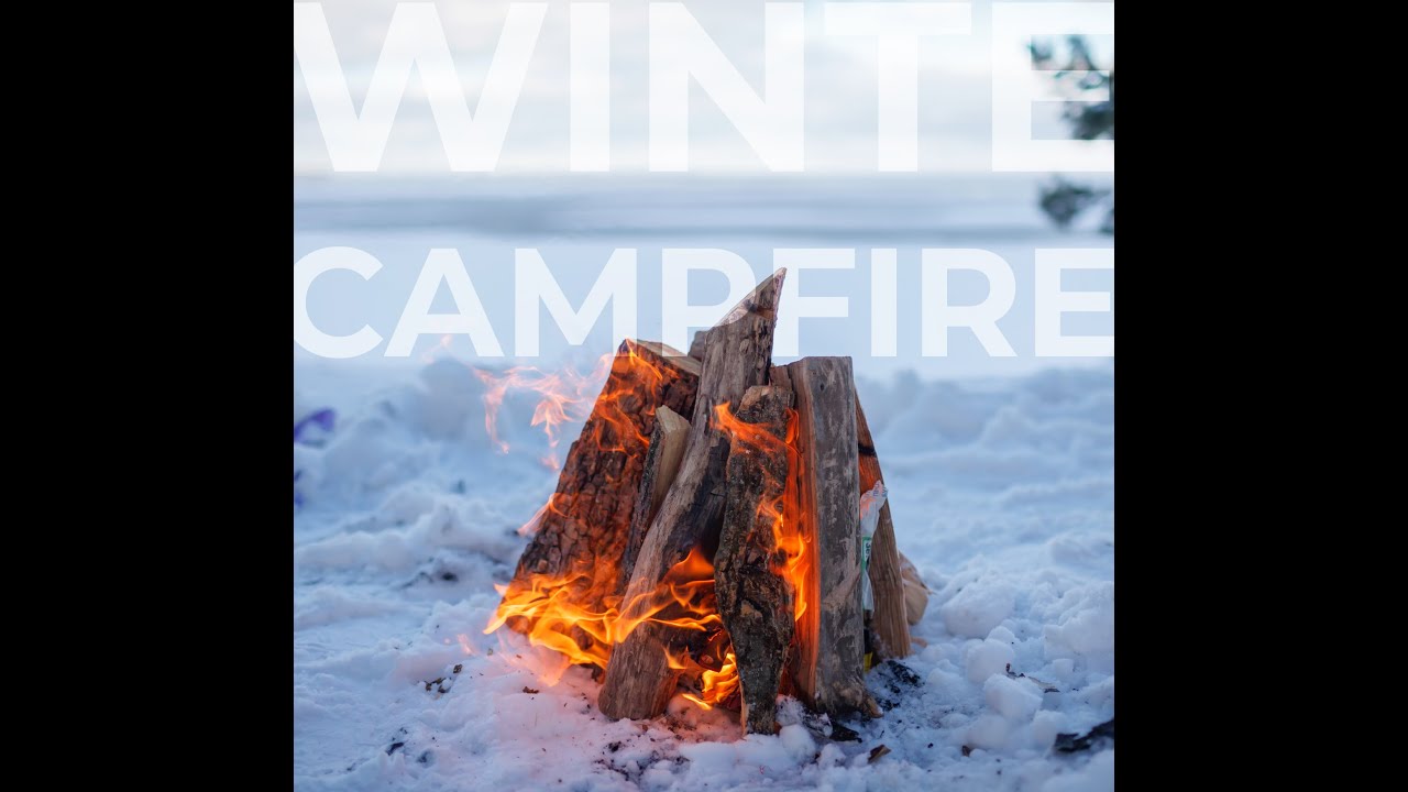 Campfire in the Snow ❄️🔥 | Relaxing Fire Sounds for Sleep, Study & Stress Relief