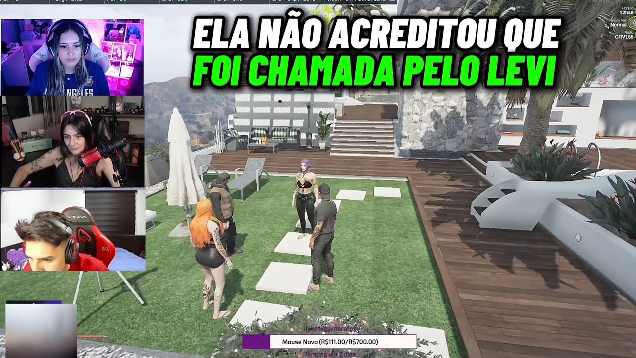 REAÇÃO DA NARA SEM ACREDITAR QUE LEVI CHAMOU ELA PRA FAC