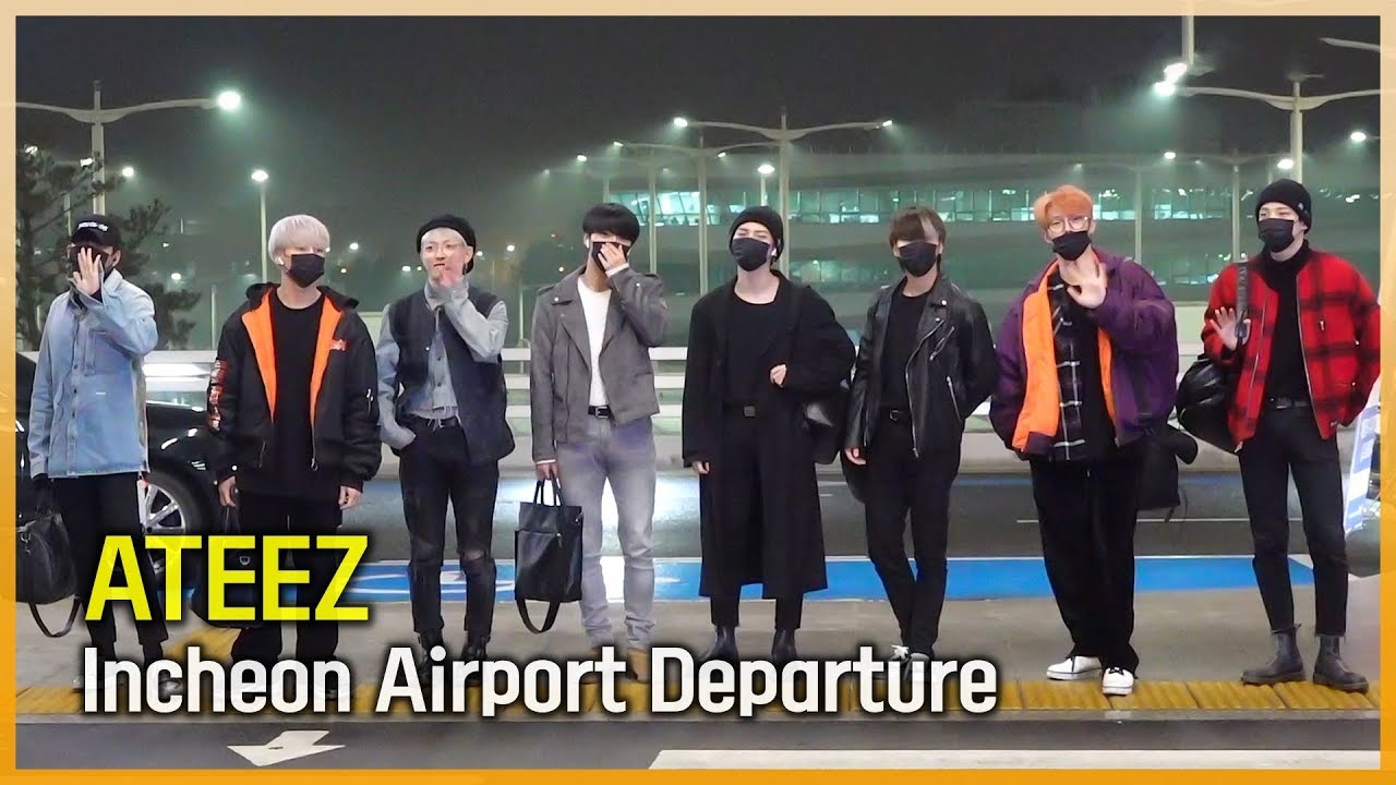 에이티즈(ATEEZ) 입국하자마자 미국으로 출국, 핫한 대세돌 [WD영상]