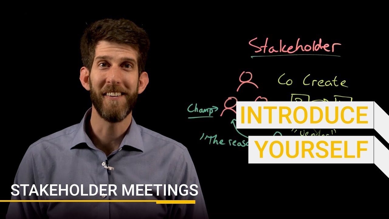 How To Introduce Yourself As An Expert In A Stakeholder Meeting