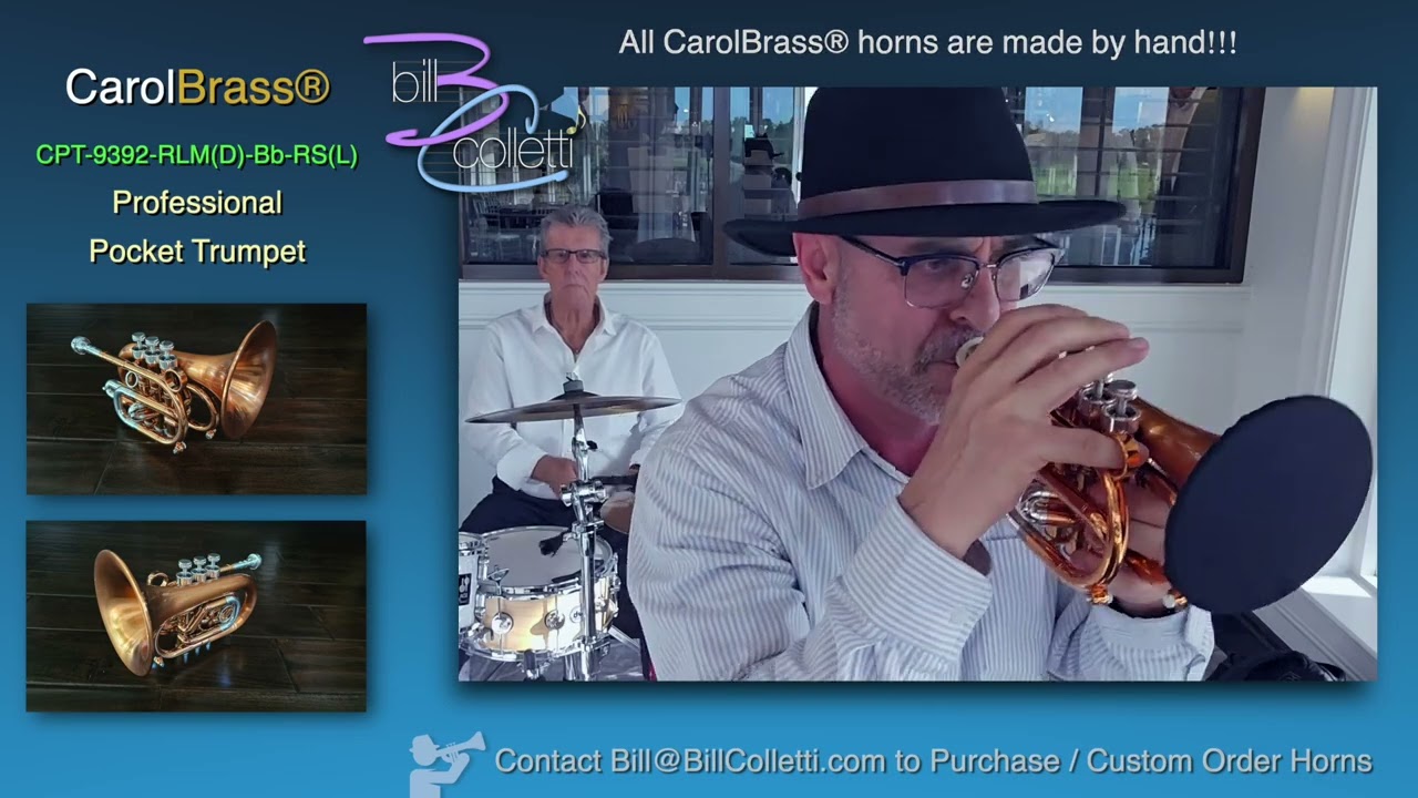 CraolBrass® Model - CPT-9392-RLM(D)-Bb-RS(L) Limited Ed. Copper/Silver-plated LIVE! Sound Check