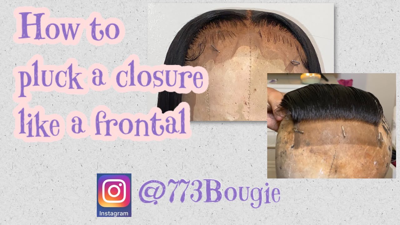 HOW TO PLUCK A CLOSURE LIKE A FRONTAL | | BEGINNER FRIENDLY | | EASY STEPS