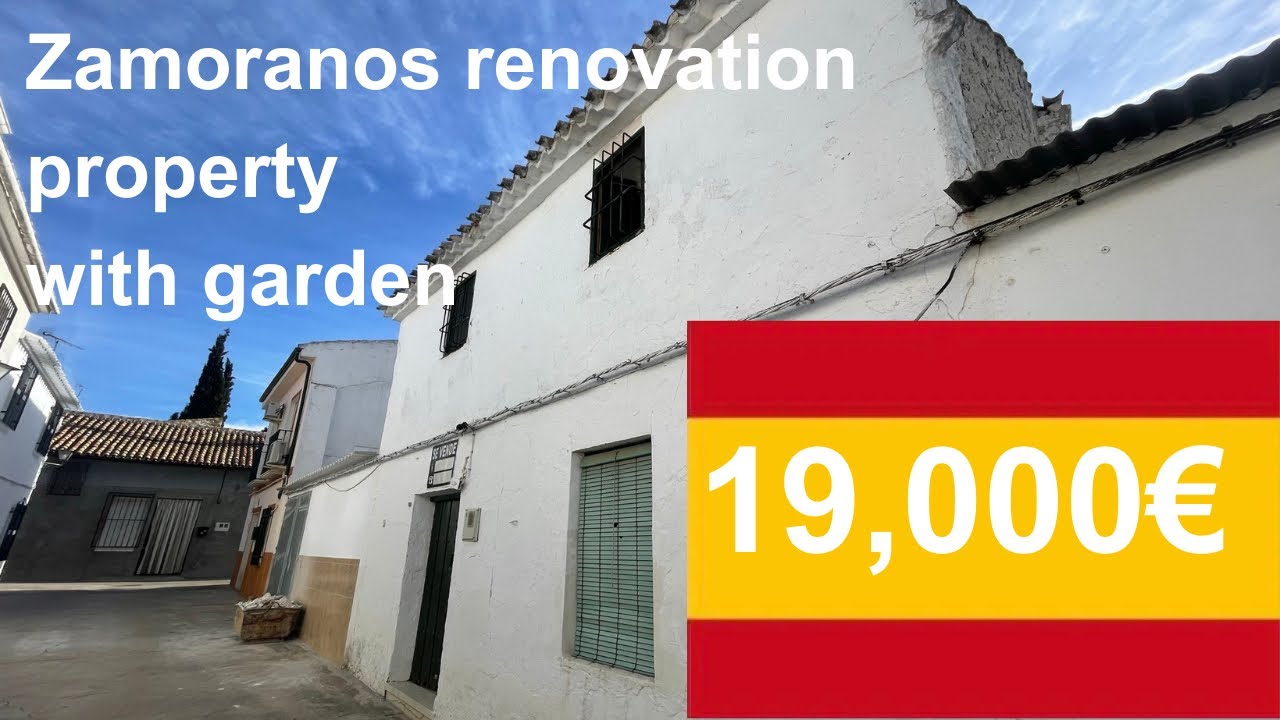Spain Renovation property for sale | With garden  ONLY 19,000 euros