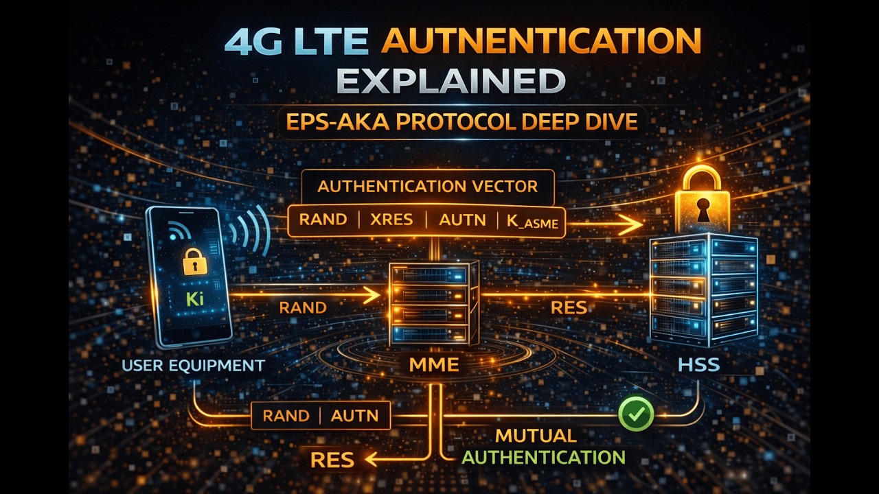 4G LTE Authentication Explained – EPS-AKA Protocol Deep Dive