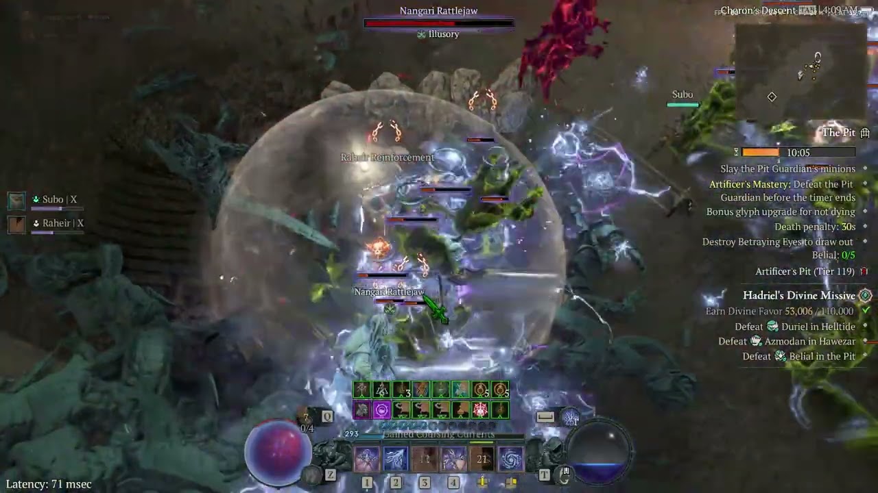 Diablo 4 season 11 Crackuna sorc Pit 119