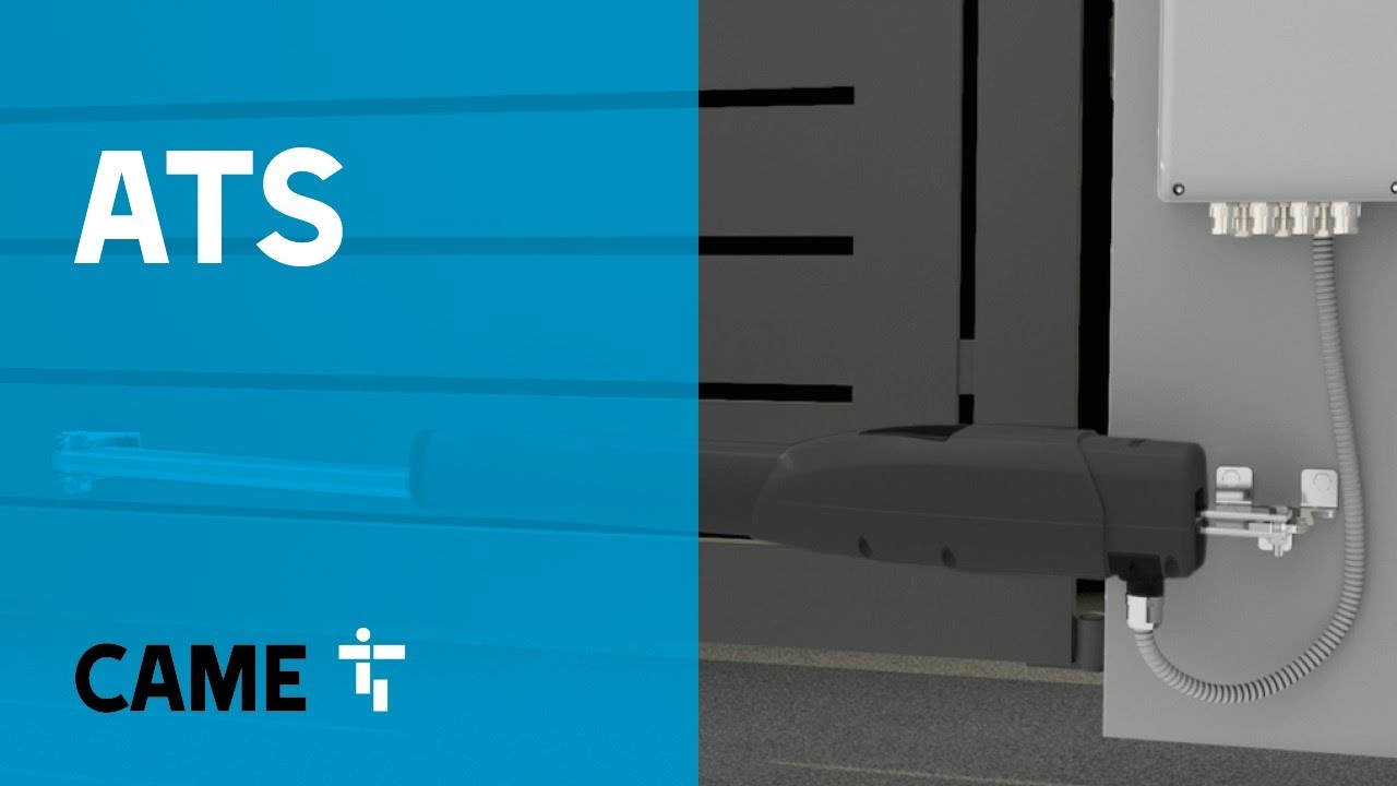 CAME ATS, the universal telescopic motor for swing gates, with 230 or 24 Volt power supply