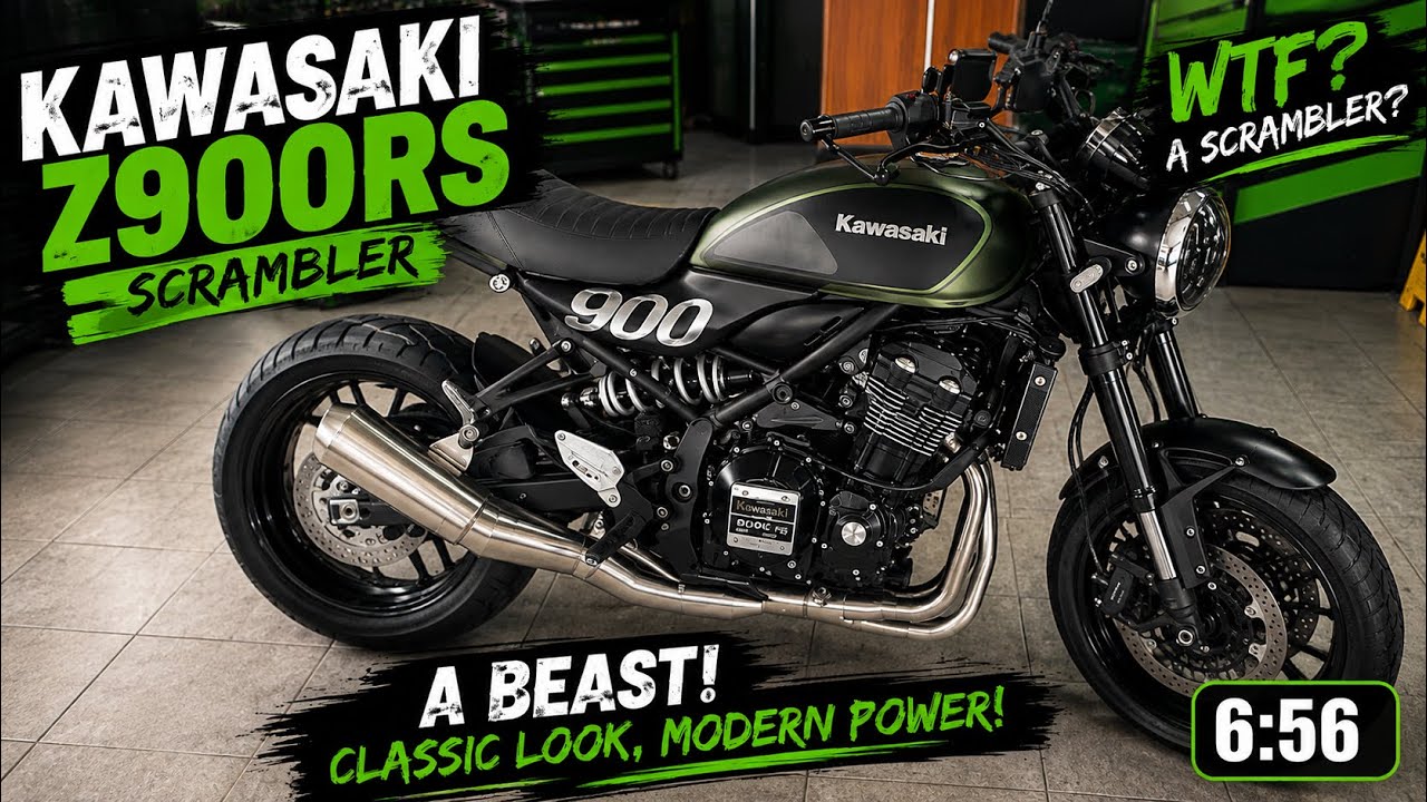 Kawasaki Z900RS SCRAMBLER ! WTF? A Scrambler? Yep Kawasaki Z900Rs Scrambler