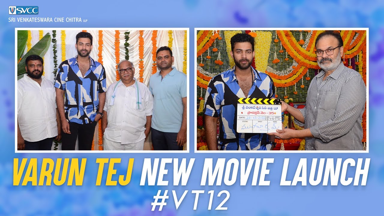 Varun Tej New Movie Launch Ceremony | Praveen Sattaru | Mickey J Meyer | Naga Babu | SVCC | #VT12