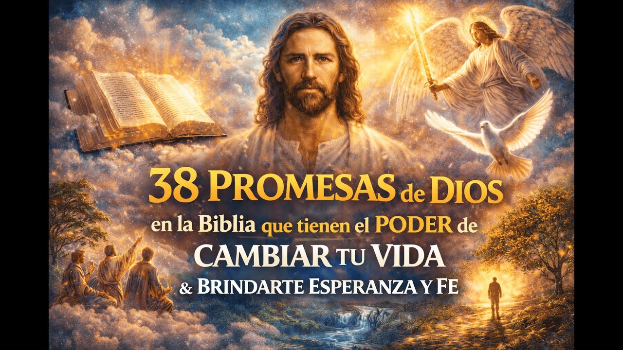 38 PROMESAS de DIOS en la Biblia que tienen el PODER de CAMBIAR TU VIDA Y BRINDARTE ESPERANZA Y FE
