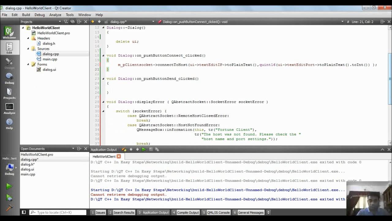 How to Develop a Basic Networking Application using QT C++|Video Tutorials