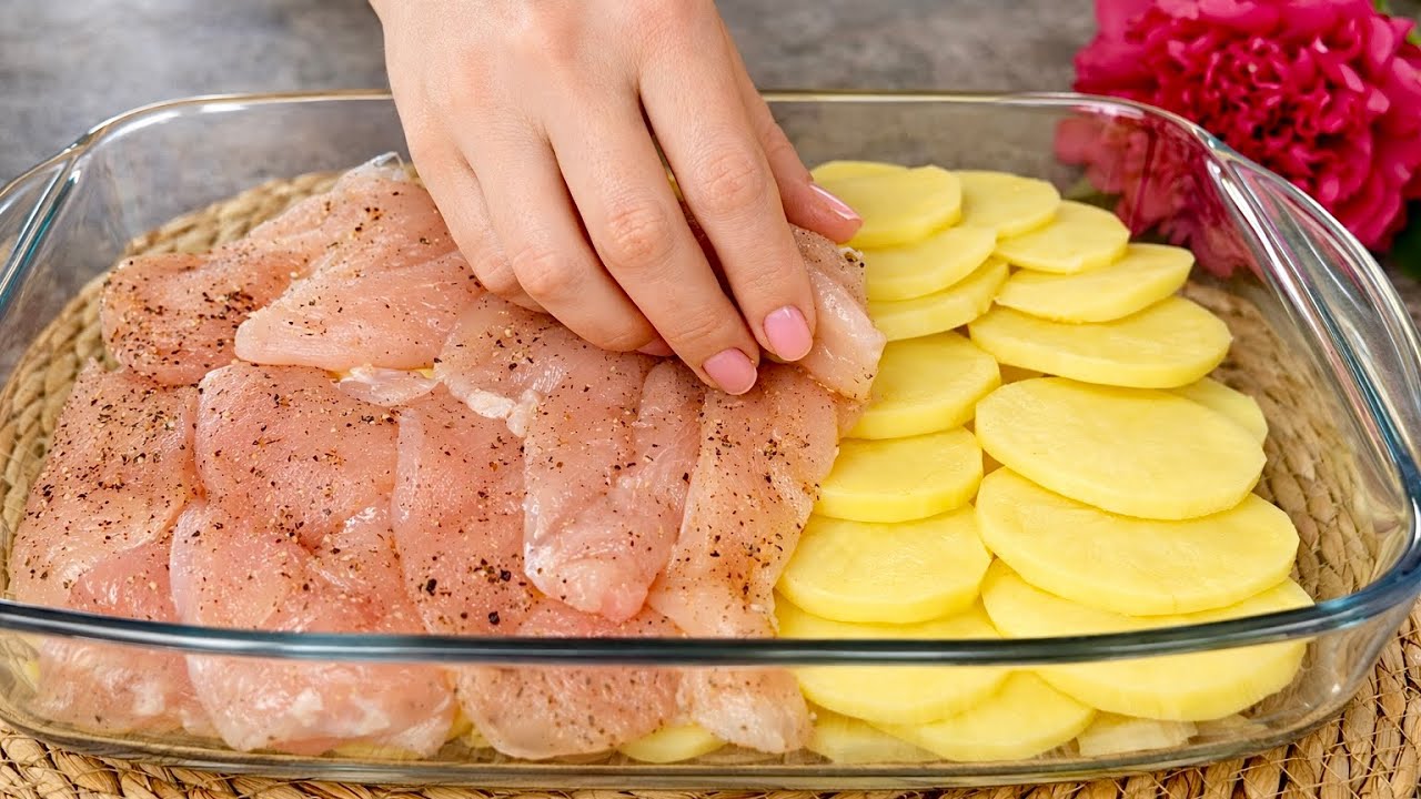 Probiert doch mal Hähnchenbrust zum Abendessen so! 😉 Leckeres Hähnchenrezept! 👌